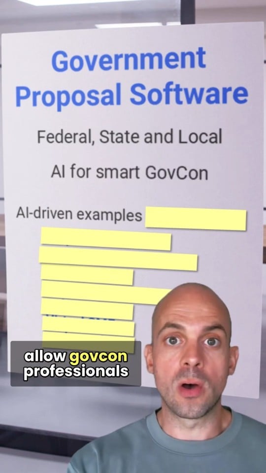 Watch: Government Proposal Software overview